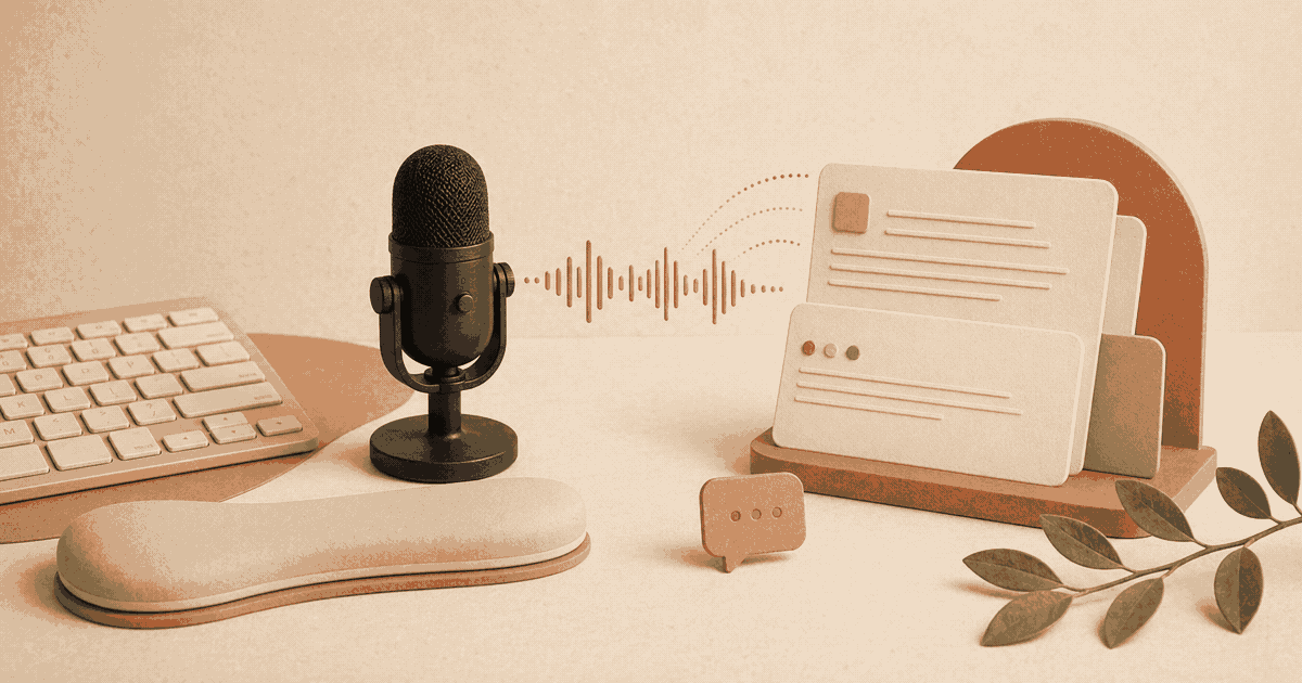 Voice Input as Assistive Technology: How Speech-to-Text Helps People with RSI, Carpal Tunnel, and Repetitive Strain